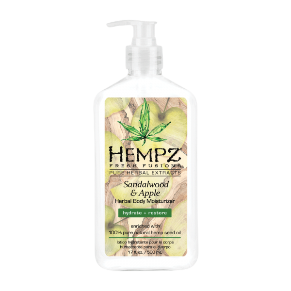 HEMPZ SANDALWOOD & APPLE HERBAL BODY MOISTURIZER Увлажняющее молочко для тела сандал и яблоко Hempz